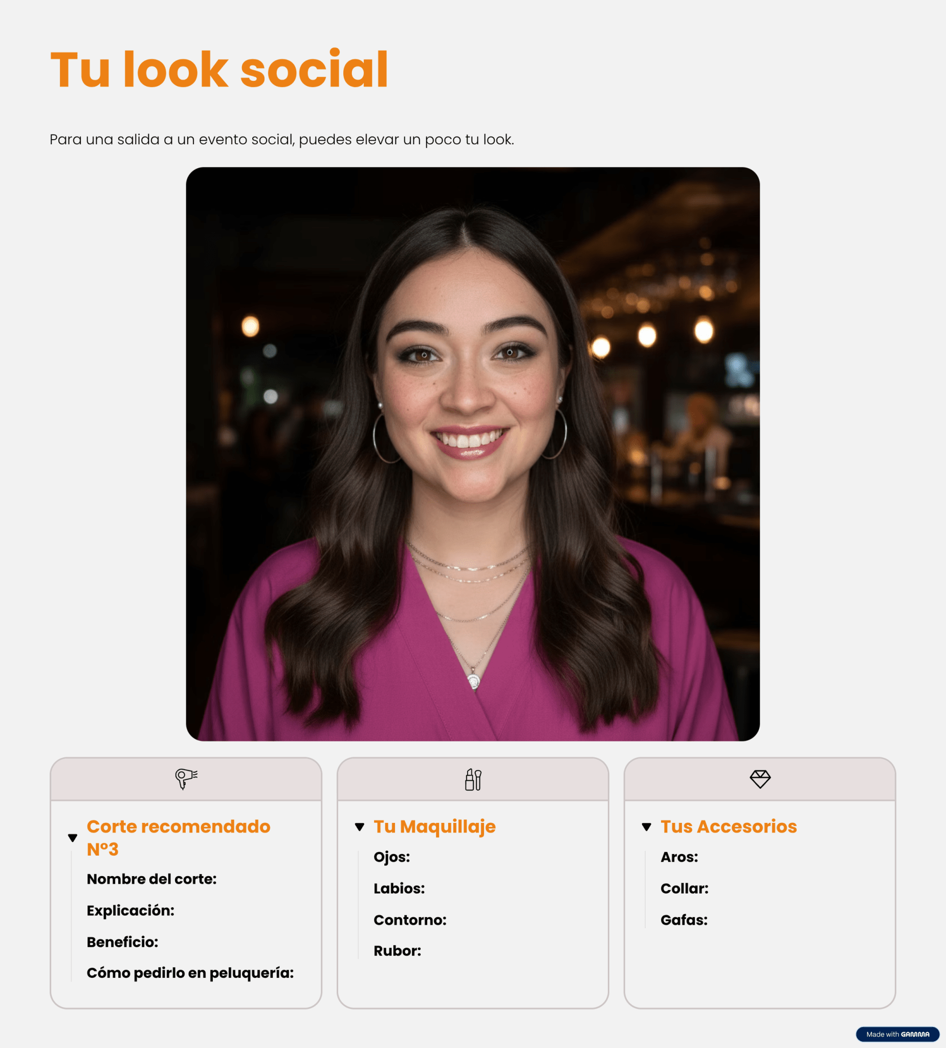 Diagnóstico Experto Colorimetría y Visagismo - Informe Digital - Brilia Soul